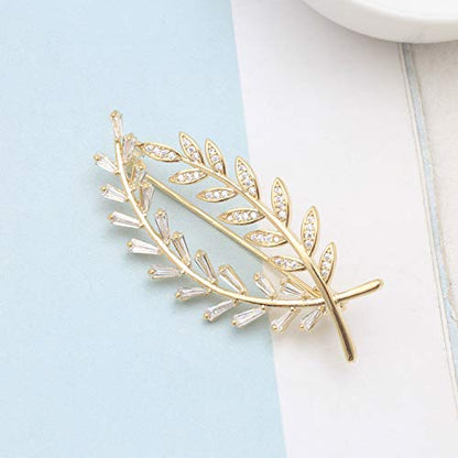 Brooch Pins for Women Girls Fashion Flower Crystal Rhinestone Pearl Jewelry - color: Color 2