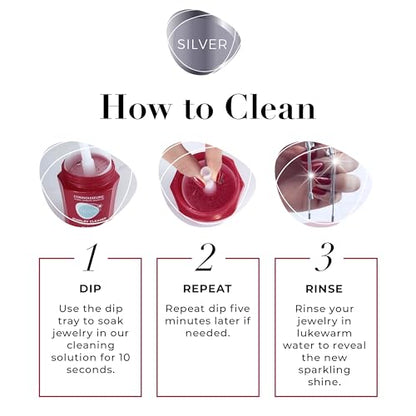 CONNOISSEURS Premium Edition Jewelry Cleaner, Value Size 9.6oz - Pick from Fine, Silver or Delicate Jewelry Cleaner - style: Fine & Silver Jewelry Cleaner - 9.6 Ounce