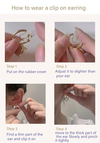 A Season Women Twisted Gold/Silver Round Clip On Hoop Earrings for Non Pierced Ears Hoops Earrings, Small/Medium/Large (Medium Silver)