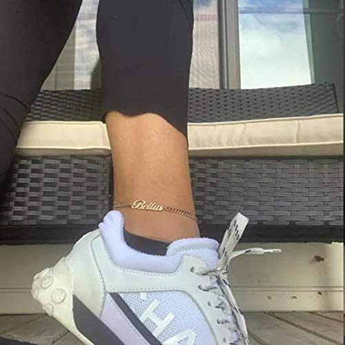 Ankle Bracelet for Women Personalized Name Anklet 18K Gold Plated Custom Dainty Anklet Bracelet Beach Jewelry for Girlfriend - color: Style 03