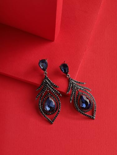 Christmas Halloween Red Heart Shaped Pattern Alloy Earrings, Gothic Antique Style Jewelry for Women - style: Earrings EARR.006