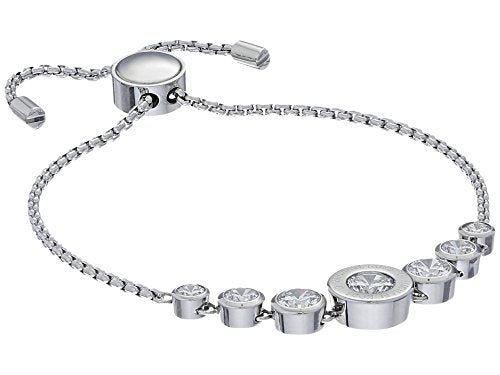 Michael Kors Silver-Tone Bracelet for Women; Bracelets; Jewelry for Women - color: Crystal Slider
