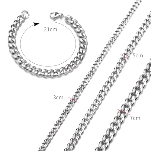1 pcs Hand Chain Bracelet Rope Stack Bracelets Bangles 3 MM Stainless Steel Jewelry for Men Women - color: Silver, size: 3 MM