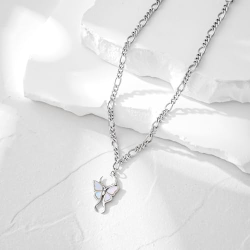 CHIC & ARTSY 925 Sterling Silver Ankle Bracelets for Women, Adjustable Layered Foot Chains with Nature & Symbol Charms, Lightweight Comfort Fit Boho Beach Everyday Jewelry - color: # Shell Butterfly Anklet