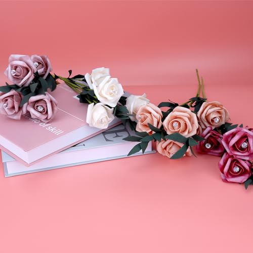 200 Pcs Diamond Bouquet Pins 2 Inches Corsage Pins Flower Pins Rhinestones Crystal Head Pins Straight Head Pins Clear Flower Pins for Wedding Bouquet Decoration Jewelry DIY Craft