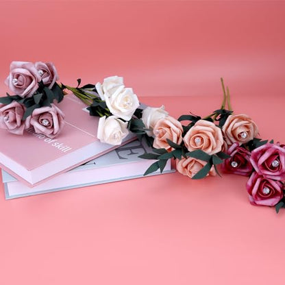 200 Pcs Diamond Bouquet Pins 2 Inches Corsage Pins Flower Pins Rhinestones Crystal Head Pins Straight Head Pins Clear Flower Pins for Wedding Bouquet Decoration Jewelry DIY Craft