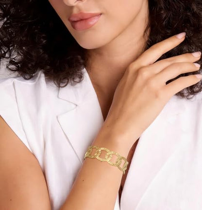 Multi-Layer Cuff Bracelet for Women Cross Wire Bracelets Open Wide Cuff Gold Bangle Bracelet - color: Gold 66