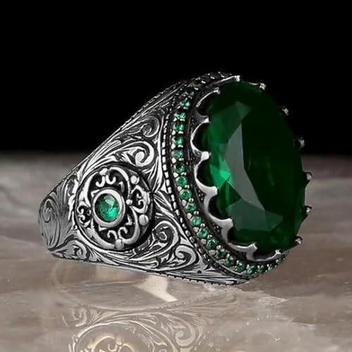 Vintage Oval Crystal Stone Ring for Women Aesthetic Retro Party Jewelry | Cocktail Party, Formal Dinner, Banquet, Gala, Ceremony, Date Night, Holiday Gathering, Luxury Dinner - color: Silver Color
