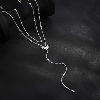 CHESKY Long Necklace for Women, 14k Gold Plated/Streling Silver Lariat Y Necklaces - style: y necklace 12