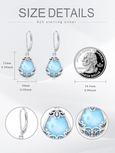 Dorunmo s925 Sterling Silver Western Dangle Drop Earrings Birthday Jewelry Gifts for Women - style: Filigree