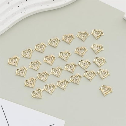 14K White Gold Plated Initial Heart Bracelet for Women Zircon Inlay Heart Initial Charm Bracelets Adjustable Minimalist Jewelry - color: E-gold