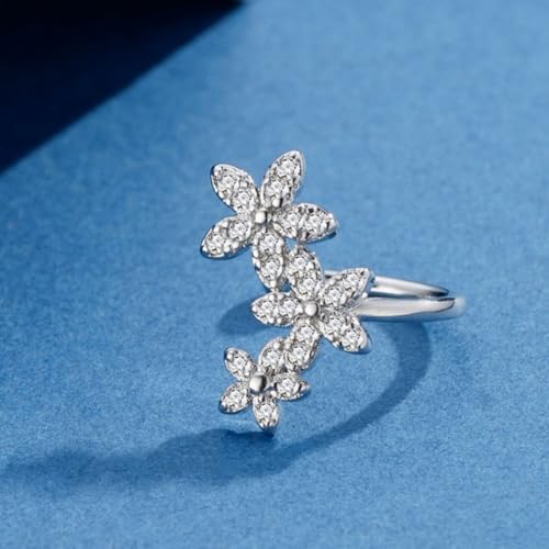 Ear Cuffs for Women Non Piercing Ear Cuff Earrings Non Pierced Cartilage Earrings Adults Christmas Stocking Stuffers Trendy Gifts 2025 - color: A2:2pcs Silver Flower