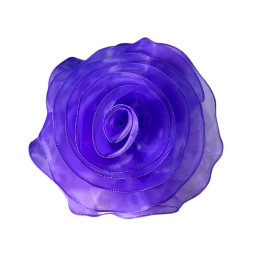 10inch Extra Large Flower Brooch Pin for Women Fashion Dainty Organza Satin Fabric Big Camellia Brooches Lapel Pins Wedding Dance Party Dress Accessories Exaggerated Jewelry Gift - color: 10 inch Modena