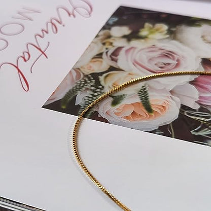 Dainty Chain Necklace for Women Box Necklaces Simple Necklace Cute Necklace Everyday Necklaces to Match Exquisite Jewelry Gifts for Mom Girlfriend