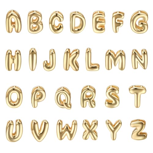 Initial Pendant Gold DIY Name Necklace Accessories Suitable for 1mm Chain - style: Letter-I
