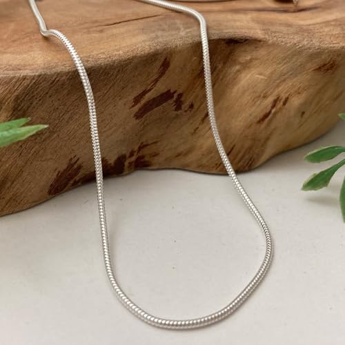 LeCalla 925 Sterling Silver Italian Jewelry Adjustable Chain Necklace, Sliding Bolo Chain Necklace for Women Slider Chain 14 to 24 Inch. - color: Snake Chain