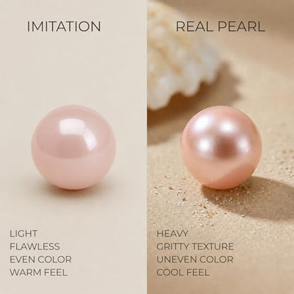 The Pearl Source Real Freshwater Pearl Necklace for Women, Genuine Cultured Freshwater Pearls, Fine Jewelry Gift