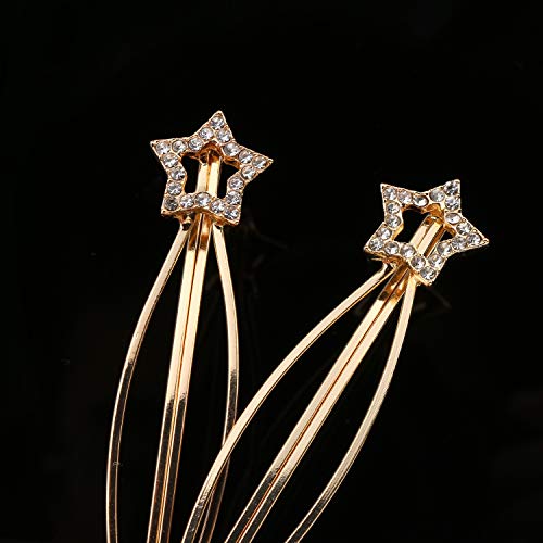 20Pcs Elegant Hair Barrettes Golden Metal Hair Clip Pearl Hair Pins | Alloy gold-plated imitation pearl hair accessories, gentle on hair. Hair barrettes Ideal for weddings, dances, and daily