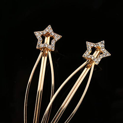 20Pcs Elegant Hair Barrettes Golden Metal Hair Clip Pearl Hair Pins | Alloy gold-plated imitation pearl hair accessories, gentle on hair. Hair barrettes Ideal for weddings, dances, and daily