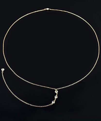 4-8Pcs Sexy Body Chain Belly Waist Chain Necklace Summer Beach Bikini Bra Body Jewelry for Women Gold Tone - style: B1:6pcs, Gold Tone