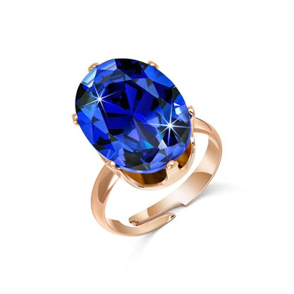 Linawe Cubic Zirconia Imitation Diamond Moissanite Rings for Women, 14K Gold/Rose Gold/Silver Adjustable Chunky Ring, Costume Rhinestone Jewelry for Wedding Engagement | Costume Jewelry, Copper, Large, Cocktail, Birthstone, Rhinestone, Gemstone, Cubic Zir