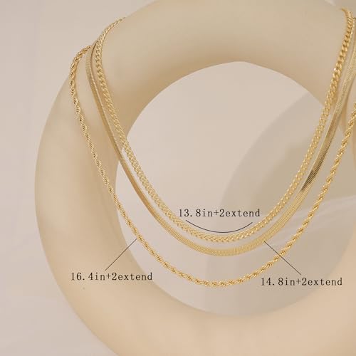 XIXINI Layered Necklaces for Women, Dainty Gold Necklace Stack 14k Gold Plated Layering Pendant Necklace Set Simple Statement Gold Necklaces for Women Trendy Fashion Waterproof Gold Jewelry - color: Gold-Set 9