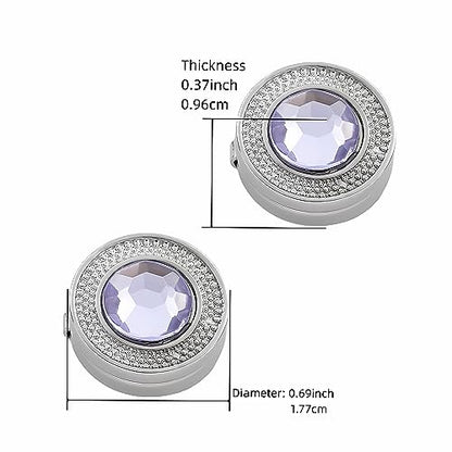 Mens Button Covers Tuxedo Shirt Cufflinks Alternative | Fake cufflinks and alternative fashion jewelry accessories for mens formal business dress shirts suits and groomsmen - color: H Silvery purple