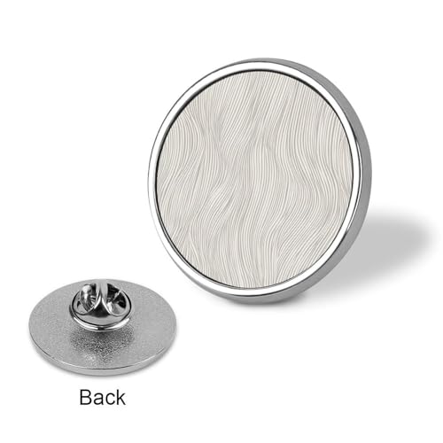 Minimal Elegant Line Pattern Organic Lines Round Brooch for Men Women Fashion Badge Collar Pin Dress Jacket Backpack Accessories