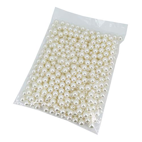 INSPIRELLE 360pcs 12mm Ivory Art Faux Pearl Beads ABS Round Loose Spacer | for DIY Craft Necklaces Bracelets Jewelry Making - color: Ivory, size: 12mm