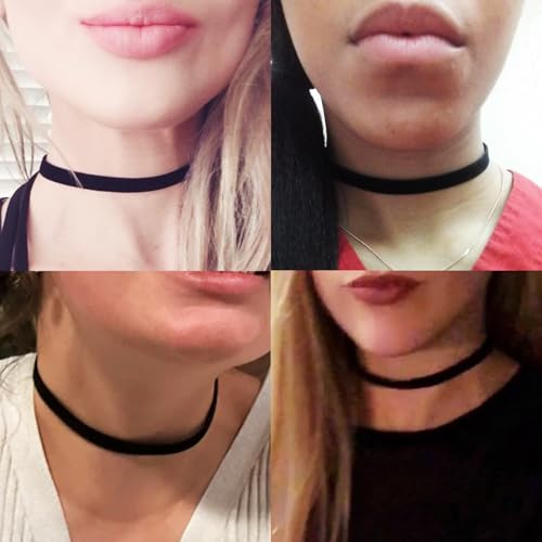 RareLove Classic Black Velvet 10mm Choker Necklace
