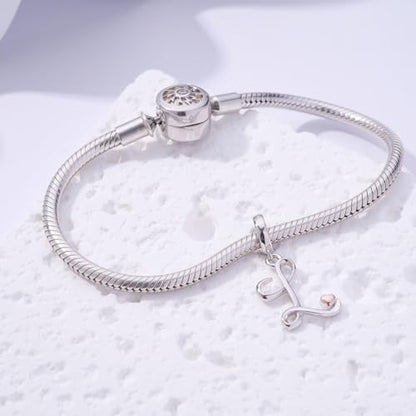 Letter Charms for Pandora Bracelets 925 Sterling Silver Alphabet Initial Charms Bead Jewelry Gift for Women - style: Initial L