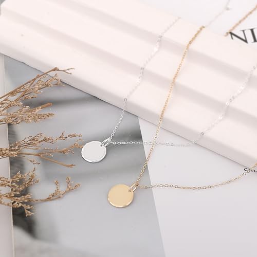 HOPE LOVE SHINE Women's New Beginnings Necklace - 14k Gold Plated Sterling Silver, Healing & Recovery Gift, Adjustable 16+2" Chain - color: STERLING SILVER, style: e. CLEAN SLATE