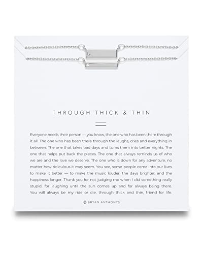 Bryan Anthonys Pendant Necklaces and Sets in a Variety of Styles and Colors - color: Silver, style: Through Thick & Thin