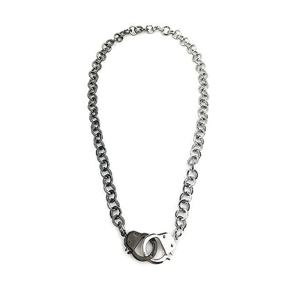 Succuba Stainless Steel Handcuff Choker Necklace Chain Pendant Choker Collar Necklace for Women and Men from 16 to 24 Inches with Box - color: C, size: 18 Inches