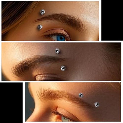 intera Surgical Steel 16G Eyebrow Piercing Jewelry Vertical Labret Lip Rings Jewelry for Women Men Curved Barbell Rook Daith Piercing Jewelry 6mm/8mm/10mm/12mm
