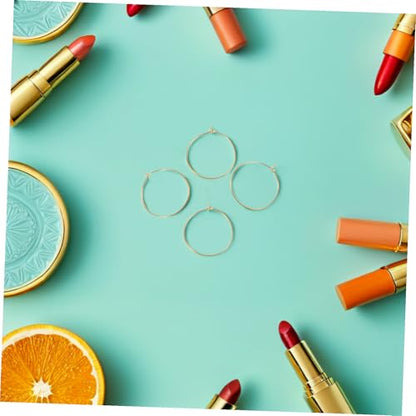 SHERCHPRY 10pcs Large Hoop Earrings for Women Lightweight Oversized Circle Dangles Fade Resistant Finish Versatile Jewelry for Weddings Parties Everyday Wear
