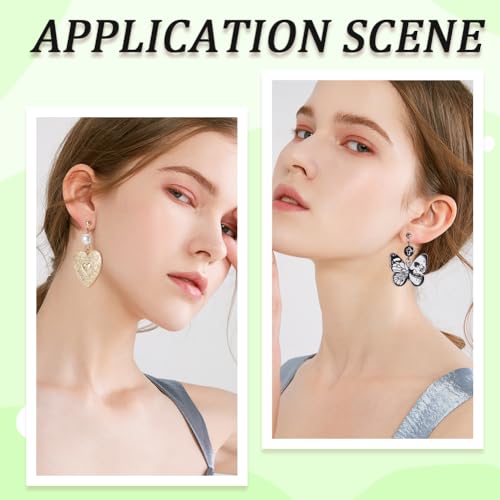 1 Box 200Pcs Ball Post Earring Studs Hypoallergenic Earring Posts Silver Stainless Steel Ear Stud with Butterfly Ear Back and Loop Connector Findings for Jewelry Making Supplies DIY - color: Gold, Stainless Steel Silver