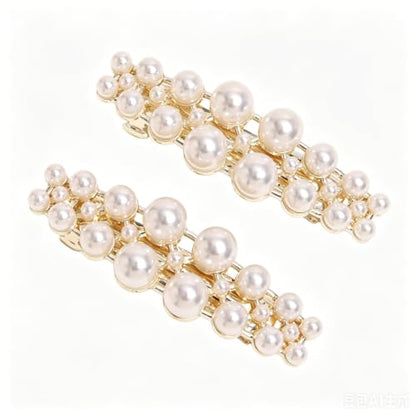 Pearl Fashion 12pcs Hair Clips Set Hair Accessories for Girls and Ladies, Cute Hair Barrettes Bobby Pins, Hairpin Headwear Styling Tools, Gifts for Women Girls Decorative Wedding