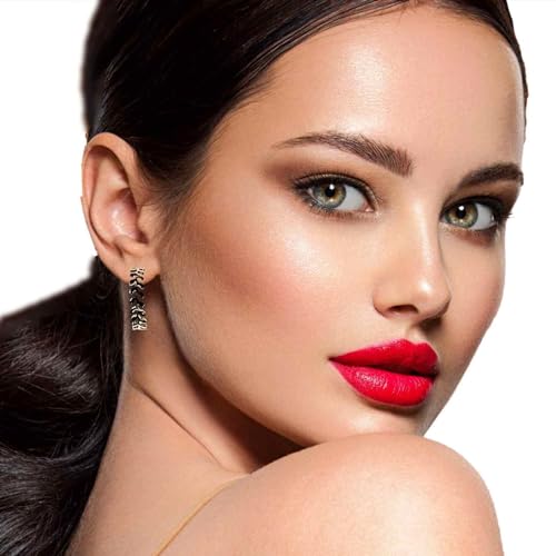 Hoop Invisible Clip On Earrings for Women Not Pierced Gold Small Twisted Hoop Comfortable Silver Large Clip On Earrings - color: Leaf Laurel Wreath Hoop Gold