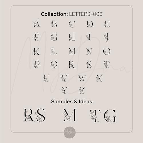 Gold Couples Initials Signet Ring - Flowered Letters Engraved Bold Statement Anniversary Ring