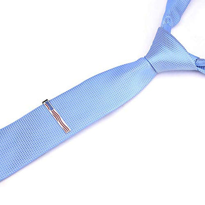 HAWSON 2 inch/ 2.2 inch Tie Clip for Men, Novelty Tie Bar Clip for Men and Boys, Interesting Tie Clip for Party - color: Americal Flag