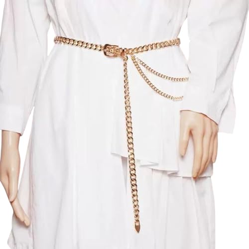 Millennials In Motion Designer Belt - color: Gold Layered