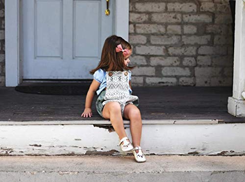 California Tot Girl's Mixed Bow Clips Fully Lined Strong Grip Non Slip for Fine Hair (Emma Set of 4) - color: Emma Set of 4