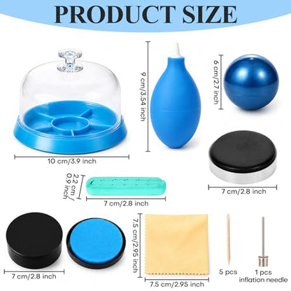 8 Pcs Watch Cleaning Kit includes Watch Cleaning Putty, Movement Cover, Waterproof Gasket Paste, Case Open Ball, Air Blower Blaster, Cushion Repair Tools for Watchmaker Watches & Jewelry Care Repair