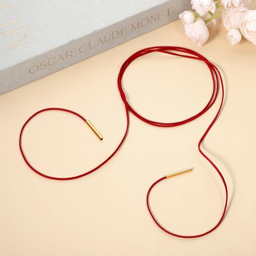 Gothic Velvet Red Choker Bow-knot Sexy Long Wrap Choker Necklace with Gold Tube Pendant for Women Party Prom Neck Accessories