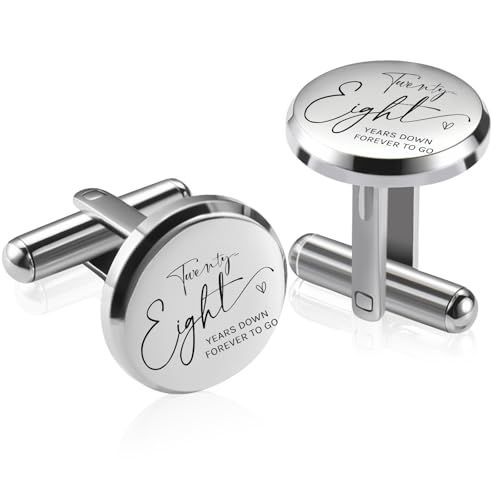28 Year Wedding Gift for Him Husband Anniversary, Nickel 28th Marriage Anniversario Gift for Men