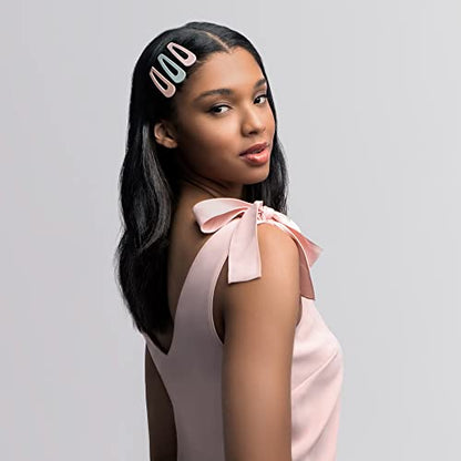 The Hair Edit Snap Triangles Matte Clips Barrettes - color: Sage, Pink, Nude