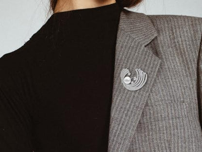 Brooches for Women, Shiny Cubic Zirconia Brooch Pins for Women Fashion Brooch Pin Broach Jewelry Gift - color: Sun and cloud