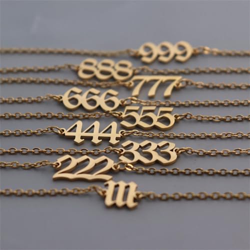 PAURO Women's Angel Number Bracelet Ankle Anklet Chain Adjustable | Stainless Steel, Minimalist Numerology Spiritual Statement Jewelry Gift - color: Gold 888, 8.3+2inch