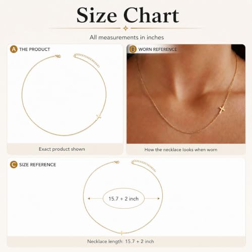 Gold Neklace Stack Dainty Gold Herringbone Necklace for Women Layered Paperclip Chain Necklaces Rhinestone Drop Simple Jewelry Gifts for Women - color: A2:cross